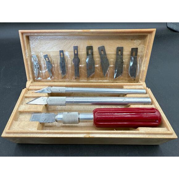 Vintage X-Acto Knife Set – Precision Cutting Kit with Blades & Handles - Picture 7 of 9